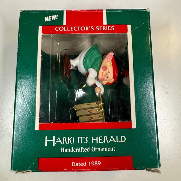 Hallmark Hark! It’s Herald 1989 ornament Keepsake Ornament First in Series Elf - Picture 1 of 8